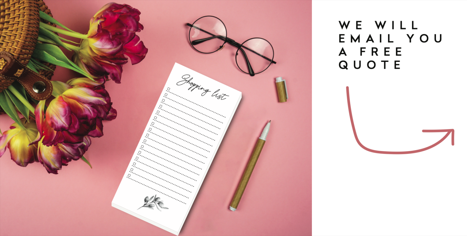 Quote Request Notepad Printing